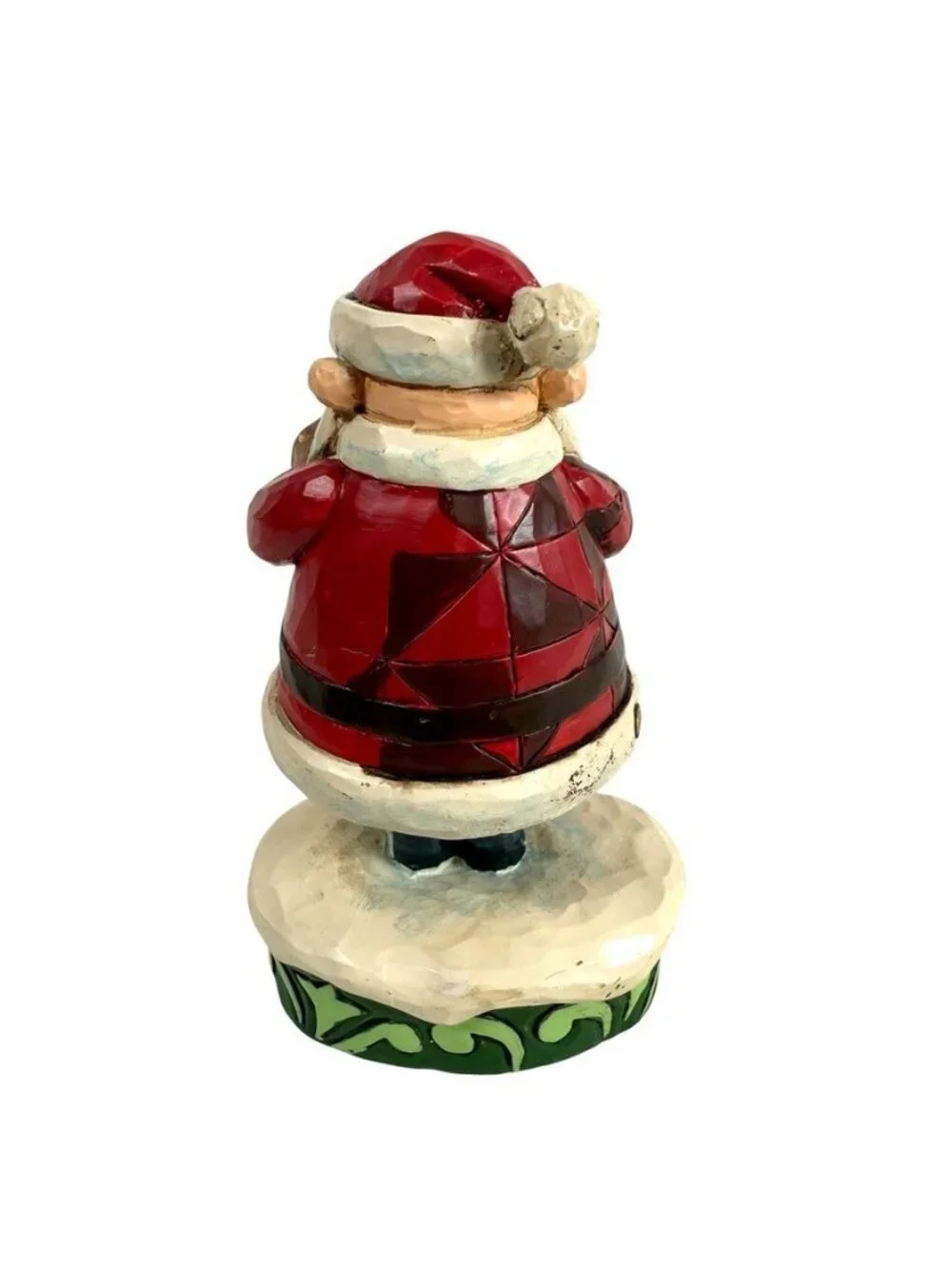 Jim Shore Enesco Rudolph Traditions Handcrafted Folk Art Style Santa's List 2014